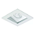 Spot de Embutir Laini Quadrado Facho Orientável Mini Dicroica 7,1x7,1x6,8cm Alumínio Branco Fosco Microtexturizado. - Imagem 1