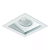 Spot de Embutir Laini Quadrado Facho Orientável PAR20 10,6x10,6x13,1cm Alumínio Branco Fosco Microtexturizado. - Imagem 1