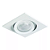 Spot de Embutir Nuru Quadrado Facho Orientável PAR20 10,7x10,7x11cm Alumínio Branco Fosco Microtexturizado. - Imagem 1