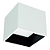 Spot de Sobrepor LED Dhari Quadrado Recuado 4000K 9,1W Bivolt 12,2x12,2x11cm Corpo Branco Fosco e Refletor Preto Acetinado. - Imagem 1