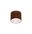 Spot de Sobrepor LED Dhari Redondo 2700K 9,1W Bivolt Ø13,9x11cm Corpo Amadeirado e Refletor Branco Acetinado. - Imagem 1