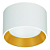 Plafon de Sobrepor LED Dhari Redondo Recuado 2700K 18,3W Bivolt Ø17,9x11cm Corpo Branco Fosco e Refletor Dourado Acetinado. - Imagem 1