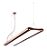 Pendente LED Jasiri Linear Iluminação direta e indireta 3000K 73W Bivolt 115,5x25x4cm Alumínio Cobre Clássico. - Imagem 1