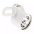 Spot de Sobrepor Wazi Sem Canopla AR70 12x7,3x7,5cm Alumínio Branco Fosco. - Imagem 1