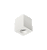 Luminária de Sobrepor Quadrada Facho orientável 7,3x7,3x8,5cm 1x Mini dicróica LED base GU10 Alumínio Branco fosco. - Imagem 1