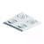 Spot de Embutir Sura No Frame Quadrado PAR20 25,2x25,2x13cm Alumínio Branco Fosco. - Imagem 1