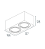 Spot de Sobrepor Sura Face Plana Retangular Duplo AR111 12,8x32,7x16,6cm Alumínio Branco Fosco. - Imagem 2
