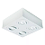 Spot de Sobrepor Sura Face Plana Quadrado Dicroica PAR16 7,3x21,2x21,2cm Alumínio Branco Fosco. - Imagem 1