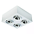 Spot de Sobrepor Sura Face Plana Quadrado AR111 12,8x32,7x32,7cm Alumínio Branco Fosco. - Imagem 1