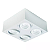 Spot de Sobrepor Sura Face Plana Quadrado PAR30 12,8x32,7x32,7cm Alumínio Branco Fosco. - Imagem 1