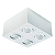 Spot de Sobrepor Sura Face Plana Quadrado PAR20 12,3x25,1x25,1cm Alumínio Branco Fosco. - Imagem 1
