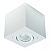 Spot de Sobrepor Sura Ways Face Plana com 2 Ramais de Saída 180º Quadrado PAR20 12,3x12,8x12,8cm Alumínio Branco Fosco. - Imagem 1
