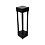 Poste Balizador 275 para Jardim 8W 6500K 30cm Preto. - Imagem 1
