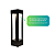 Poste Balizador 275 para Jardim 8W 3000K 30cm Preto. - Imagem 5