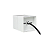 Mini Poste Balizador 205 para Jardim com Led 5,5W 3000K 11,5cm Branco. - Imagem 3