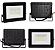 Refletor Com Sensor De Presença embutido Led 50w Fotocélula Bivolt 6500k Preto. - Imagem 2