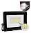 Refletor Com Sensor De Presença embutido Led 50w Fotocélula Bivolt 6500k Preto. - Imagem 1
