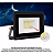 Refletor Com Sensor De Presença embutido Led 20w Fotocélula Bivolt 6500k Preto. - Imagem 9