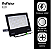 Refletor Holofote LED 200W preto SMD 6500K branco frio IP66 bivolt. - Imagem 4