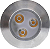Balizador Spot Led Embutir 3000K Branco Quente Chao Piso Jardim 3w Ip66. - Imagem 3