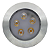Balizador Spot Led Embutir 3000K Branco Quente Chao Piso Jardim 5w Ip66. - Imagem 2