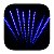 Tubo snowfall super Leds azul dupla face 100cm uso externo IP44 bivolt. - Imagem 3