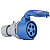Tomada de Acoplamento Industrial 3P+N+T Tramontina 16 A 220-250 V 9 H IP44. - Imagem 1