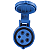 Tomada de Acoplamento Industrial 3P+N+T Tramontina 16 A 220-250 V 9 H IP44. - Imagem 4