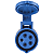 Tomada de Acoplamento Industrial 3P+N+T Tramontina 32 A 220-250 V 9 H IP44. - Imagem 1