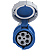 Tomada de Acoplamento Industrial 3P+N+T Tramontina 63 A 220-250 V 9 H IP67. - Imagem 3