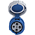 Tomada de Acoplamento Industrial 3P+T Tramontina 63 A 220-250 V 9 H IP67. - Imagem 3