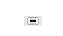 Módulo para tomada recarga USB 5V/2.0A branco - Beleze. - Imagem 1