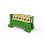 Barramento/borneira com suporte 7 furos para trilho Din Verde. - Imagem 2
