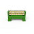 Barramento/borneira com suporte 7 furos para trilho Din Verde. - Imagem 1