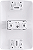 Conjunto 4x2 para 1 Tomada 2 Polos + Terra Aria Branco 10A 250V Tramontina. - Imagem 3