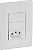 Conjunto 4x2 com 2 Interruptores Simples 10A 250V e 1 Tomada 2P+T 10A 250V Tramontina Liz Branco. - Imagem 2