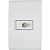 Conjunto 4x2 com 1 Tomada TV/SAT Coaxial Tramontina Liz Branco. - Imagem 1