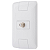 Conjunto 4x2 com 1 Tomada TV/SAT Coaxial Tramontina Aria Branco. - Imagem 4