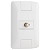 Conjunto 4x2 com 1 Tomada TV/SAT Coaxial Tramontina Aria Branco. - Imagem 3