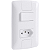 Conjunto 4x2 com 1 Interruptor Simples 6A 250V e 1 Tomada 2P+T 10A 250V Tramontina Aria Branco. - Imagem 5