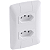 Conjunto 4x2 para 2 Tomadas 2 Polos + Terra Aria Branco 20A 250V Tramontina. - Imagem 3
