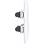 Conjunto 4x2 para 2 Tomadas 2 Polos + Terra Aria Branco 20A 250V Tramontina. - Imagem 4