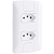 Conjunto 4x2 para 2 Tomadas 2 Polos + Terra Aria Branco 20A 250V Tramontina. - Imagem 2