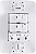 Conjunto 4x2 com 2 Interruptores Simples 6A 250V e 1 Tomada 2P+T 10A 250V Tramontina Aria Branco. - Imagem 5