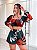 Short Joana - Estampado Folhas - Imagem 1