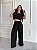 Calça Pantalona Nina - Preto - Imagem 1