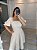 Vestido Heloisa - Bege e Branco - Imagem 1