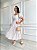 Vestido Tereza - Bege e Branco - Imagem 1