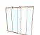 Kit Box Banheiro Elegance 03 Folhas F2 2,50(L)x2,00mts(A) - Imagem 1