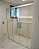Kit Aluminio Box Banheiro Reto RTF3-200 2,00(L)x1,90(A)mts - Imagem 1